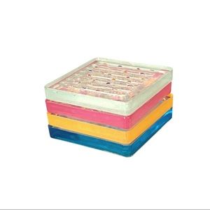 Vintage SMYERS “sprinkle” coasters